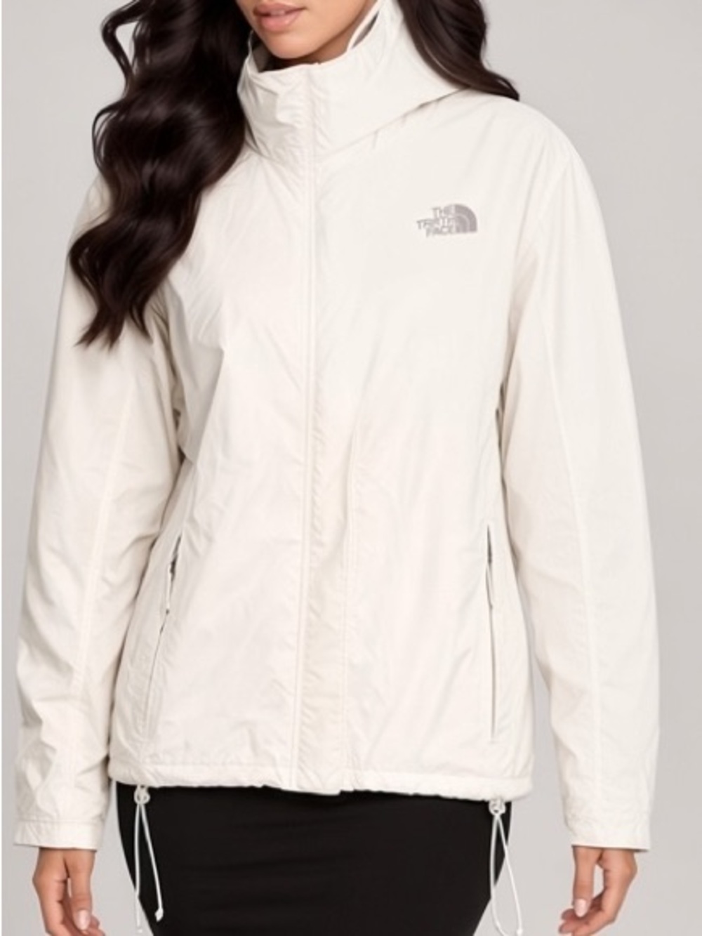 The North Face Women's Cream Hooded Ski Jacket